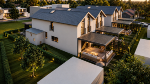image exterieur de profil courtemaiche Nouvelle promotion à Courtemaîche – Villa de 4.5 pièces